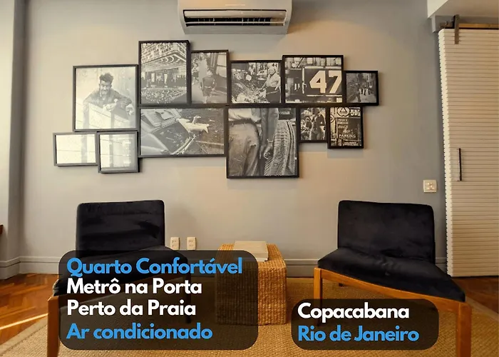 Quarto2 Exclusivo AR VAGA metrô Praia Copacabana - proprietário mora no local Rio de Janeiro